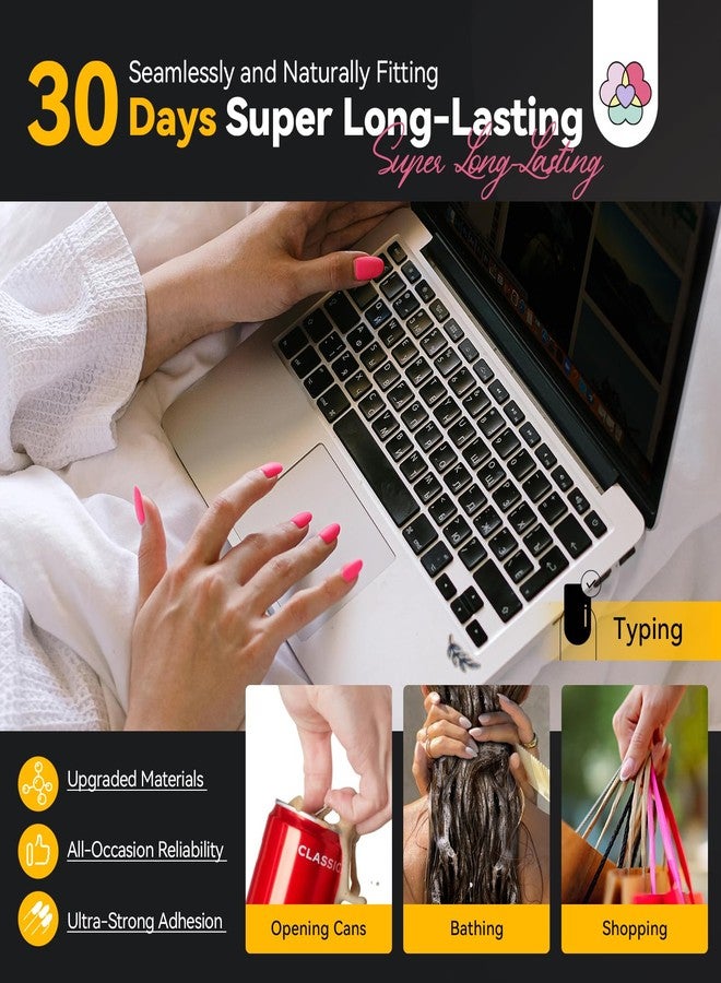 SAVILAND Pro Nail Adhesive Tabs 600 PCS : 30 Days Long Lasting Press On Nail Sticky Tabs 15 Sizes 0.3mm Ultra-Thin Waterproof for Shower Strong Nail Glue Sticker for Press Ons 20 Sheets Home DIY Use - Image 2